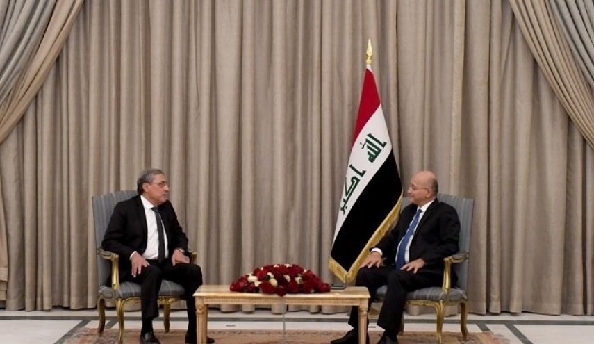 برهم صالح يستقبل وزير العدل اللبناني بقصر السلام