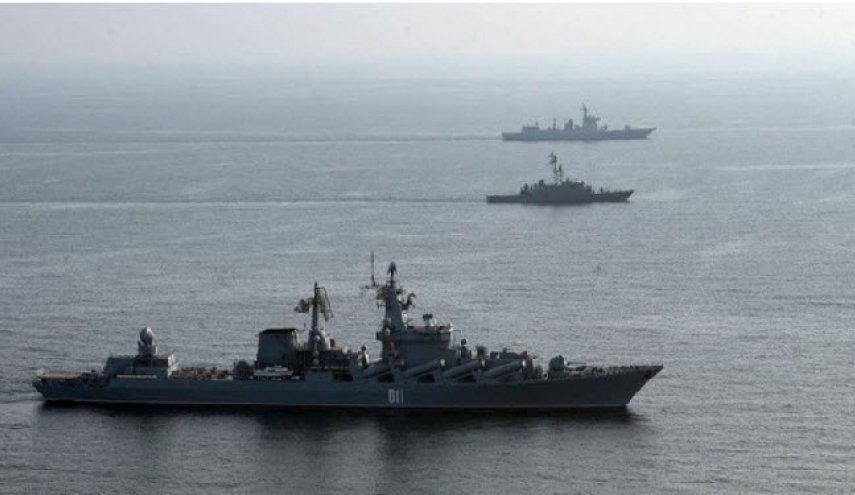 رزمایش دریایی چین و روسیه در دریای مکران