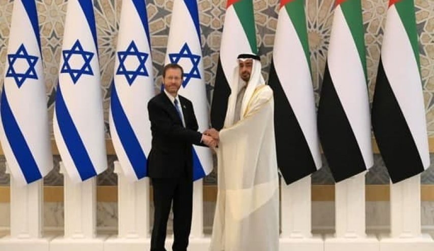 دیدار رئیس رژیم صهیونیستی با «بن زاید» در ابوظبی
