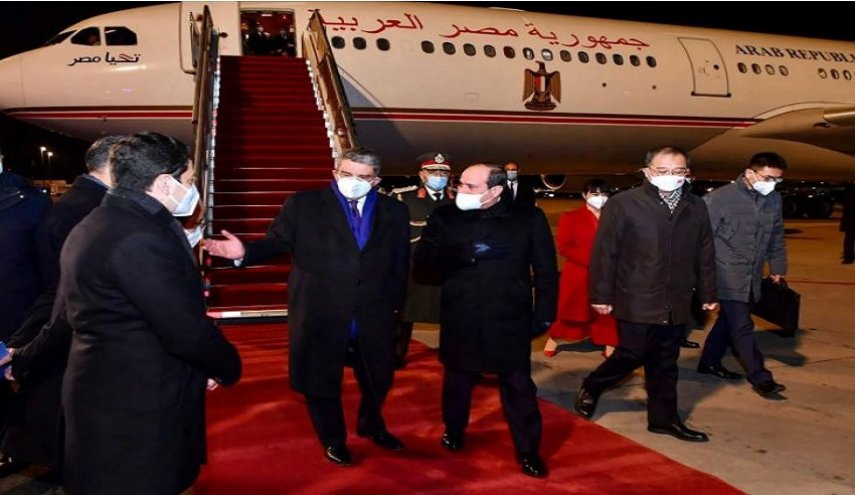 الرئيس السيسي يصل الى بكين