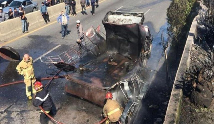 انفجار یک کامیون حامل سوخت، شمال بیروت را به لرزه درآورد