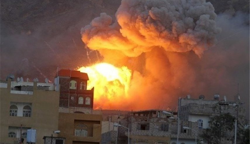 حمله هوایی ائتلاف سعودی به غرب صنعاء
