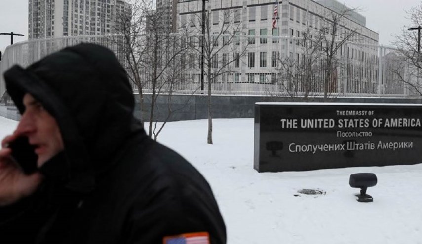دستور خروج به کارکنان سفارت آمریکا در اوکراین
