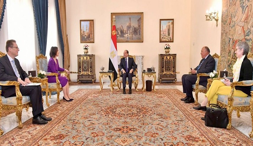مصر وألمانيا تتفقان على التنسيق بشأن أوضاع ليبيا وفلسطين