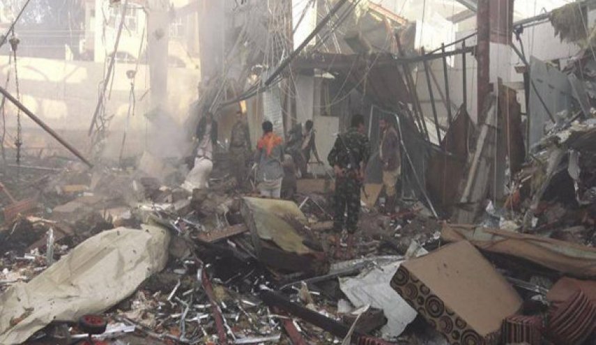حملات گسترده ائتلاف متجاوز سعودی به «صنعاء» یمن
