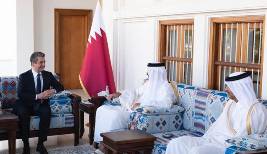 دیدار رئیس دولت منطقه کردستان عراق با امیر قطر
