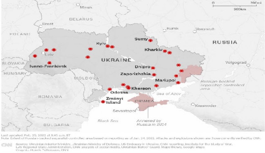 پنتاگون: شدیدترین درگیری‌ها در اوکراین در داخل و اطراف شهر خارکف است