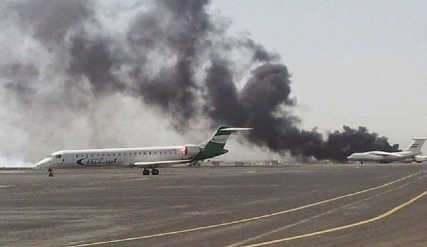 حمله عربستان به فرودگاه صنعا یمن 