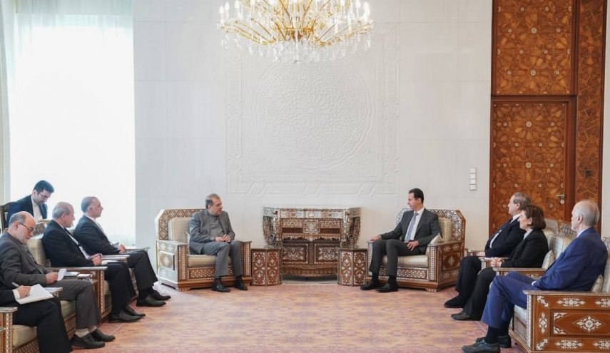 الرئيس الأسد وخاجي يبحثان مساري أستانا و جنيف 
