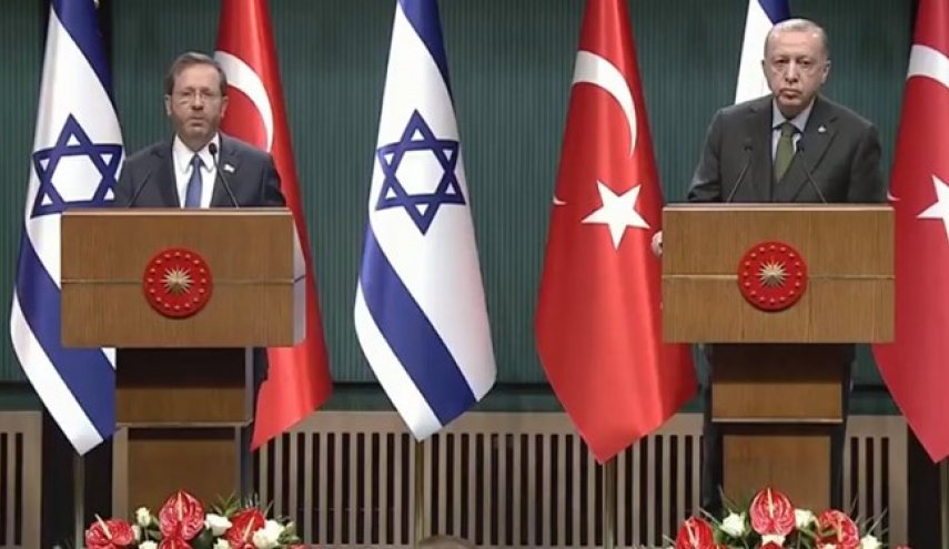 اردوغان: ترکیه آماده همکاری با اسرائیل در زمینه انرژی است