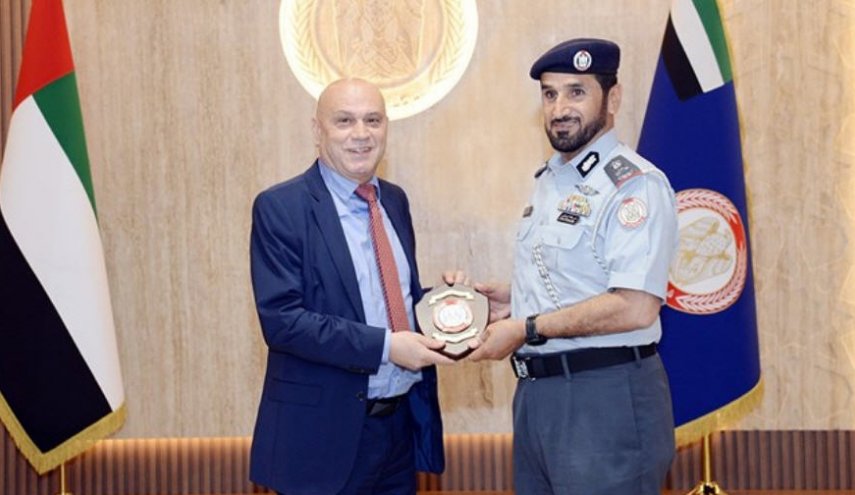 دیدار وزیر صهیونیست با رئیس پلیس ابوظبی
