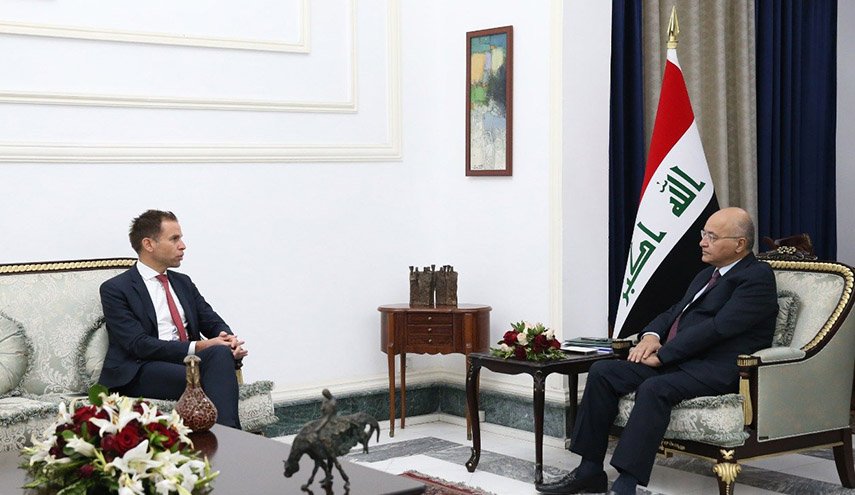 صالح يبحث مع السفير البلجيكي التعاون بين العراق والاتحاد الأوروبي