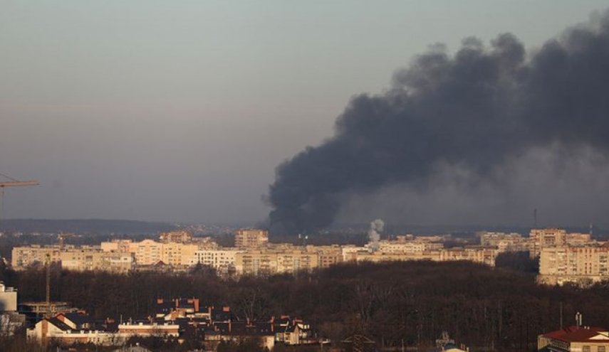 اوکراین: روسیه اهدافی در نزدیکی فرودگاه لویو را هدف قرار داد