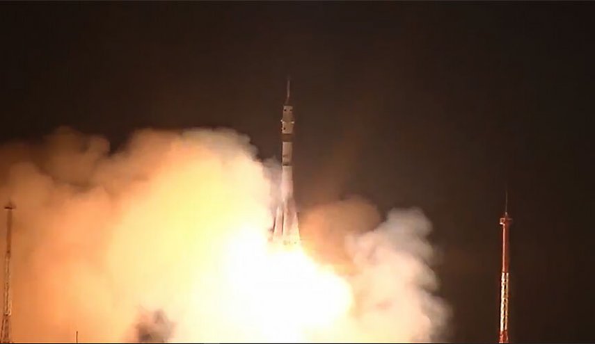 روسیه سه فضانورد روس را به ایستگاه بین المللی فضایی فرستاد