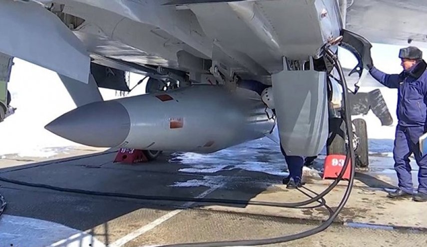 شلیک موشک ابرفراصوت کینژال روسیه علیه اهداف نظامی اوکراین