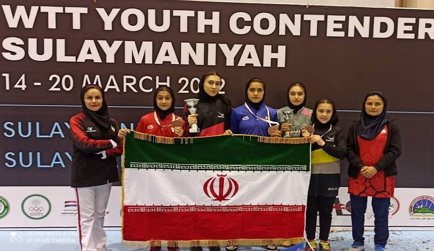 إيران تحصد 3 ميداليات في بطولة العراق لتنس الطاولة للناشئين