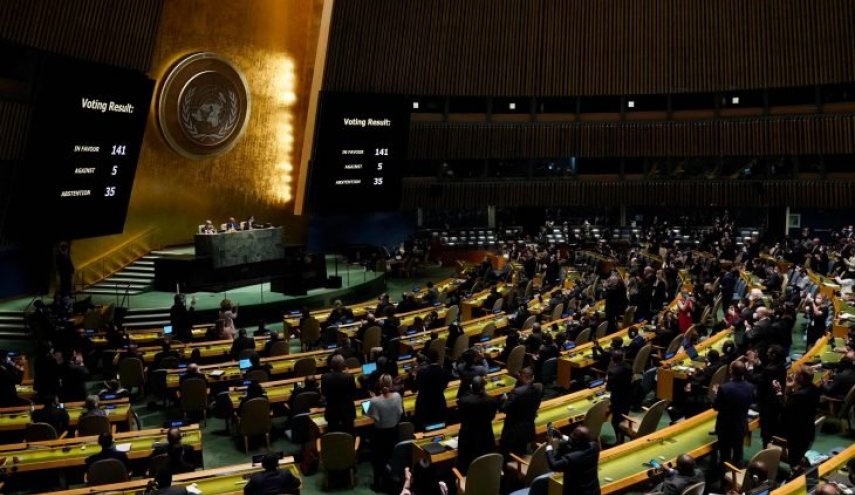 الجمعية العامة للأمم المتحدة تتبنى قرارا ضد روسيا