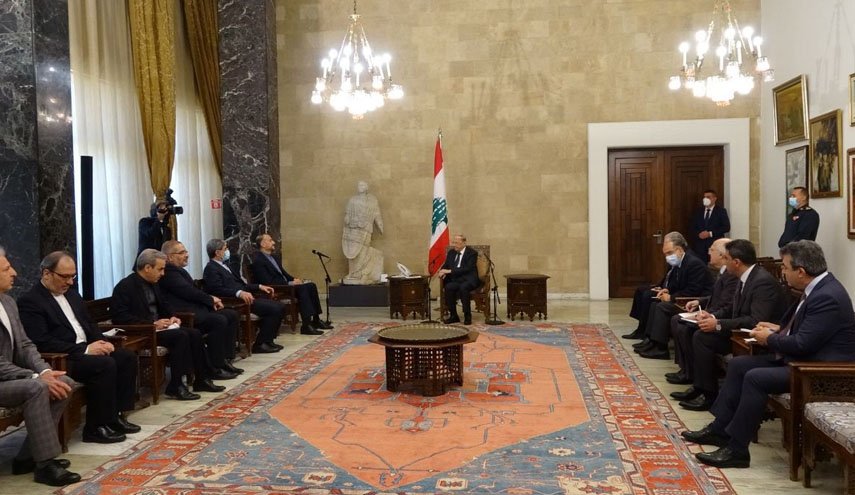 امیرعبداللهیان: ایران آماده کمک به لبنان در شرایط سخت کنونی است/ دعوت رئیسی از عون برای سفر به تهران/میشل عون: مقاومت لبنان، خیال ما را از اشغال راحت کرد