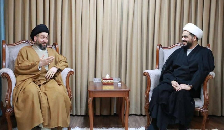دیدار شیخ الخزعلی با حکیم؛ تاکید بر حفظ فراکسیون بزرگتر پارلمان عراق
