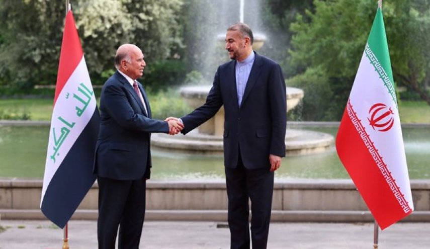 وزیر خارجه عراق با امیرعبداللهیان دیدار کرد + فیلم