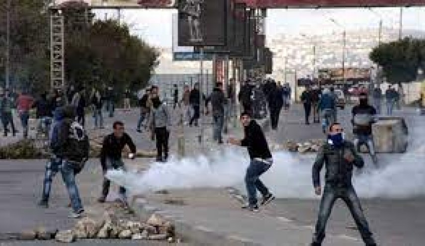 زخمی شدن جوان فلسطینی در جریان درگیری با اشغالگران 