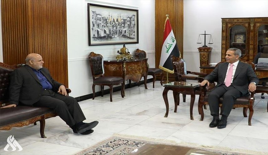 رئيس مجلس قضاء العراق الأعلى يستقبل  سفير ايران إيراج مسجدي