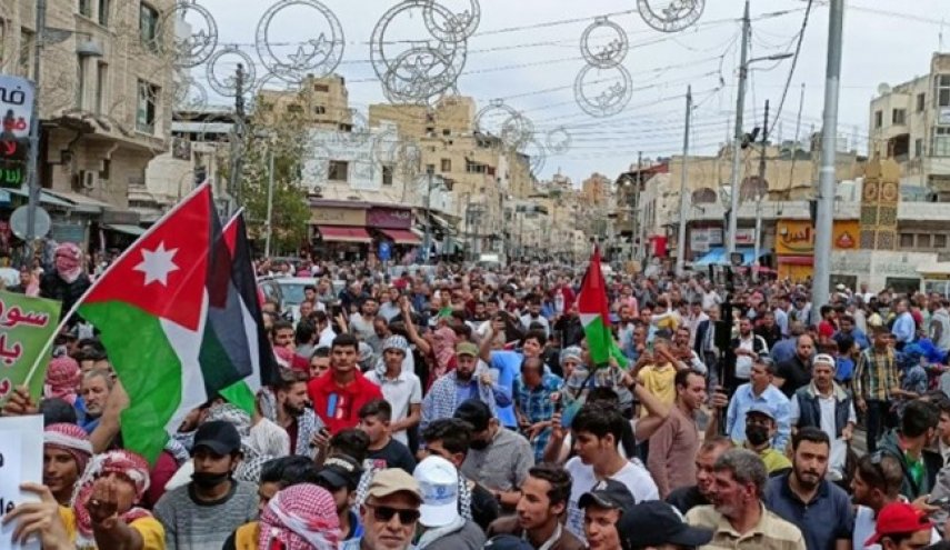 تظاهرات گسترده ضد صهیونیستی در پایتخت اردن