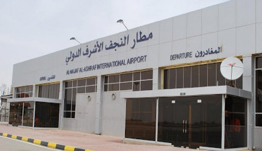 بعد السليمانية.. العاصفة الترابية توقف رحلات مطار النجف الدولي