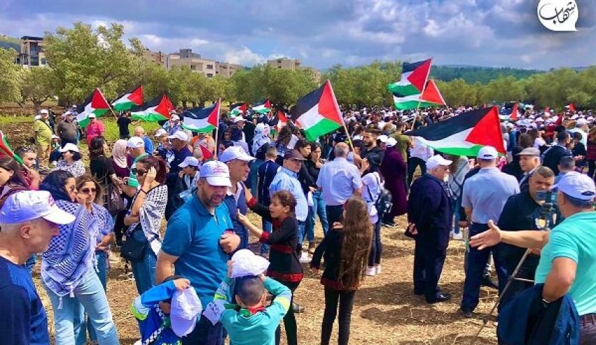 فلسطینی ها در اراضی اشغالی «راهپیمایی بازگشت» برگزار کردند