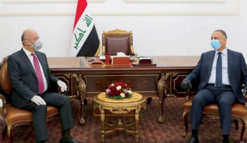 صالح والكاظمي يؤكدان دعم الحوار لحسم المسائل العالقة في العراق