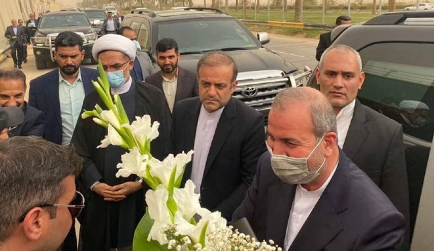 حضور سفیر جدید ایران در محل شهادت سردار سلیمانی +عکس