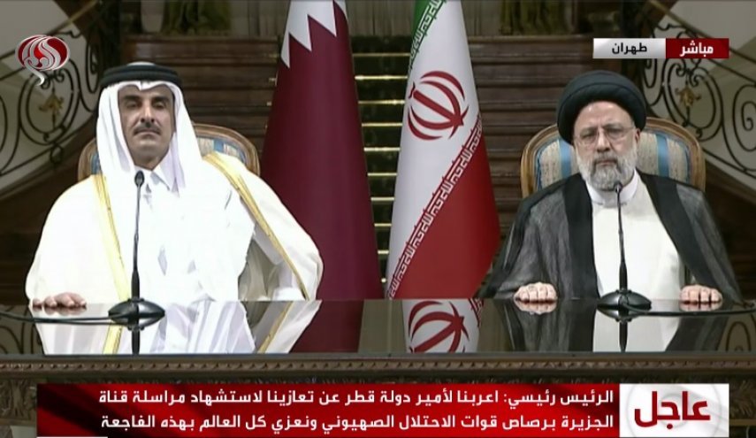 رییس‌جمهور: هرگونه دخالت خارجی برای امنیت منطقه مضر خواهد بود/امیر قطر: حل اختلافات در منطقه راهی جز گفت‌وگوی سازنده ندارد