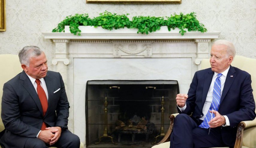 دیدار بایدن و پادشاه اردن در کاخ سفید؛ مسائل منطقه‌ای و فلسطین محور گفتگوها