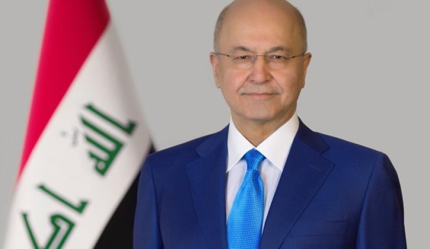 رئيس العراق يشارك بمجلس عزاء خلیفة بن زايد
