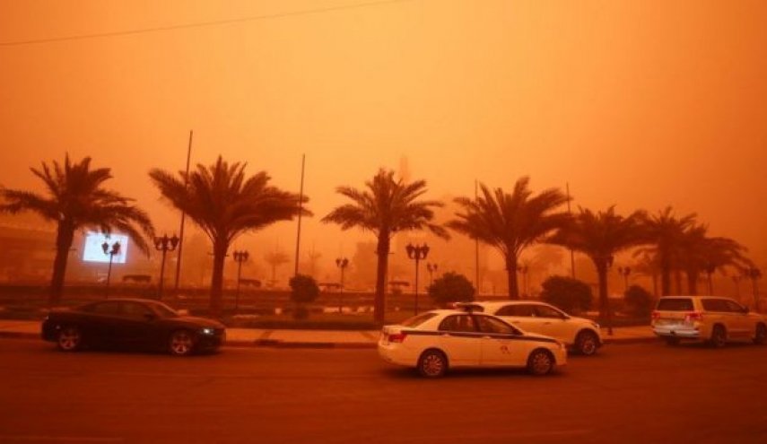 الأنواء الجوية العراقية تنشر خارطة شدة انتشار الغبار ليوم غد