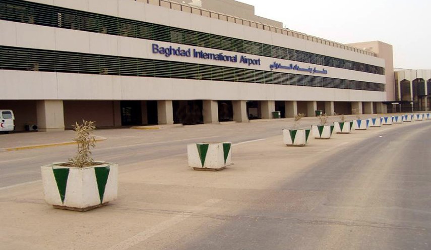 ايقاف الحركة الملاحية في مطار بغداد بسبب العاصفة الترابية