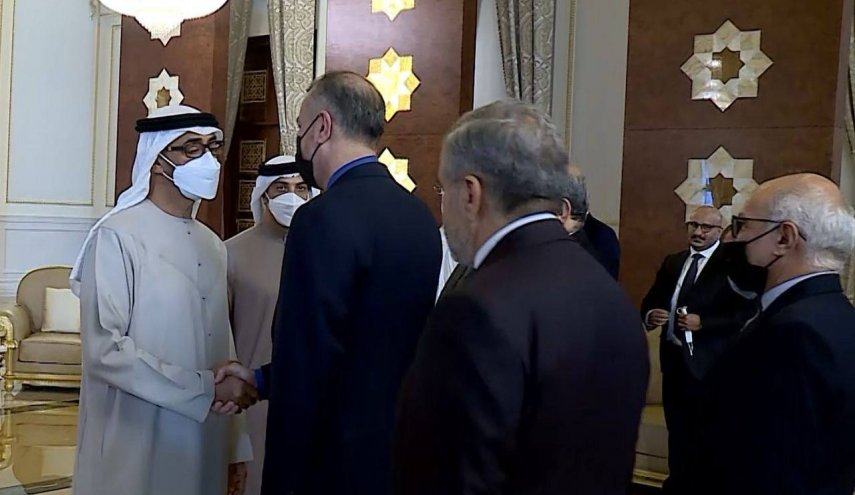 حضور امیرعبداللهیان در مراسم یادبود رئیس فقید امارات متحده عربی