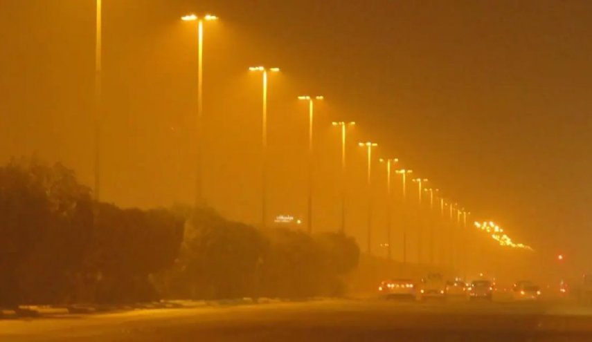 طوفان شن عربستان سعودی را درنوردید