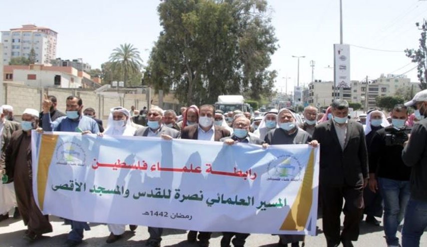 علماء غزة ينظمون مسيرًا نصرة للمسجد الأقصى المبارك