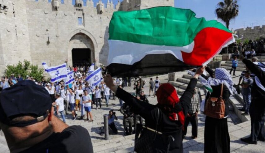 لحظة بلحظة.. توتر امني ونفير فلسطيني لمواجهة مسيرة الأعلام الصهيونية