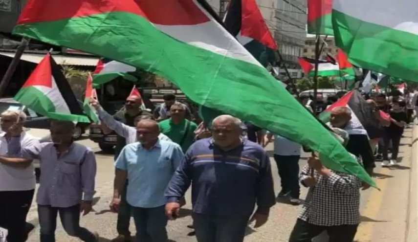 مسيرة أعلام فلسطينية في جنوب لبنان ردا على مسيرة الأعلام الاستيطانية