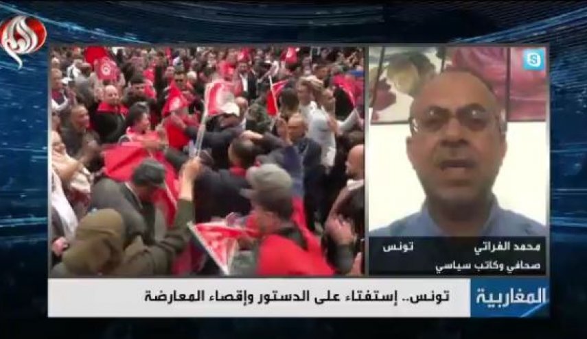 الفراتی: رئیس‌جمهور تونس فقط صدای خودش را می‌شنود