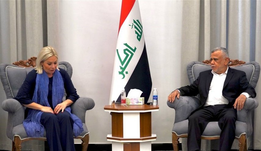 العامري يؤكد لبلاسخارت ضرورة انهاء الانسداد السياسي في العراق