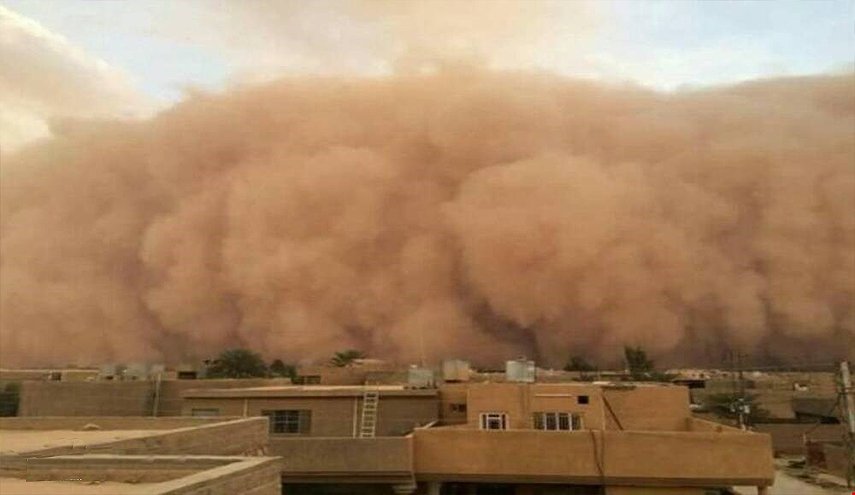 عاصفة ترابية جديدة تدخل الانبار غربي العراق