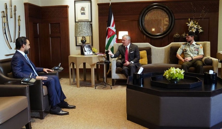 رئيس البرلمان العراقي وملك الأردن يبحثان التعاون الثنائي
