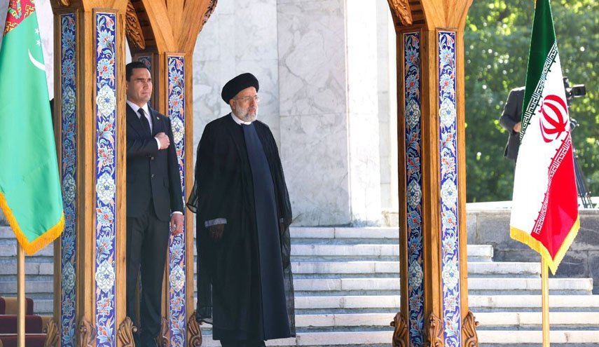 مراسم استقبال رسمی آیت الله رئیسی از رییس جمهور ترکمنستان برگزار شد+ ویدیو