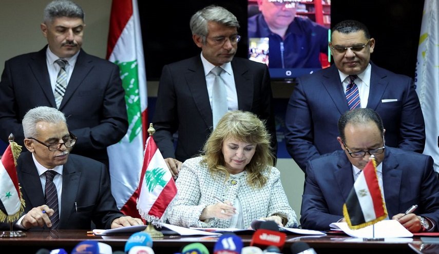 صادرات گاز از مصر به لبنان از طریق سوریه و اردن