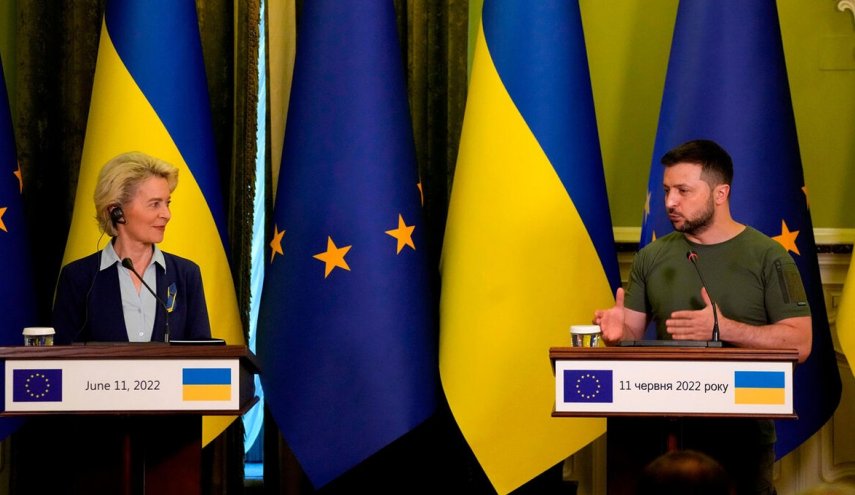 واکنش زلنسکی به نامزدی عضویت اوکراین در اتحادیه اروپا 

