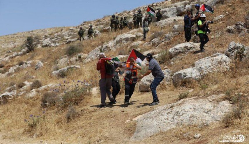 ۱۲ فلسطینی در جریان درگیری با صهیونیست‌ها زخمی شدند