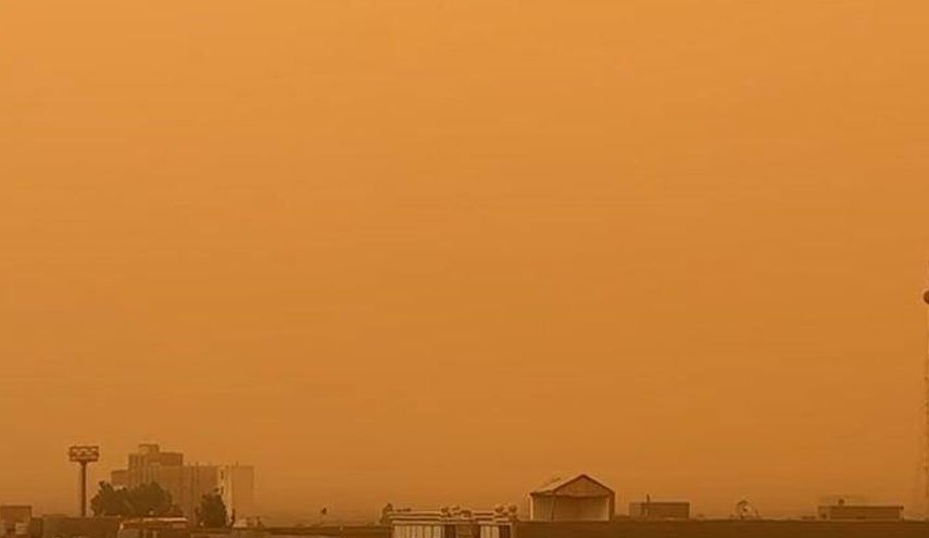 گرد و غبار بار دیگر آسمان عراق را درنوردید+ویدئو